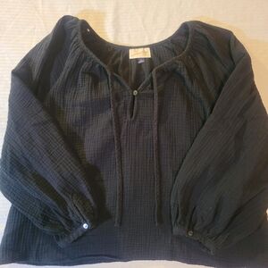 Women's Ren Faire Peasant Style Long Sleeve Blouse - Size Medium